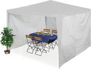 Set di pareti laterali da 3 tende indipendenti per tenda da festa - impermeabile - 2x3 metri - nastro adesivo - PE - bianco