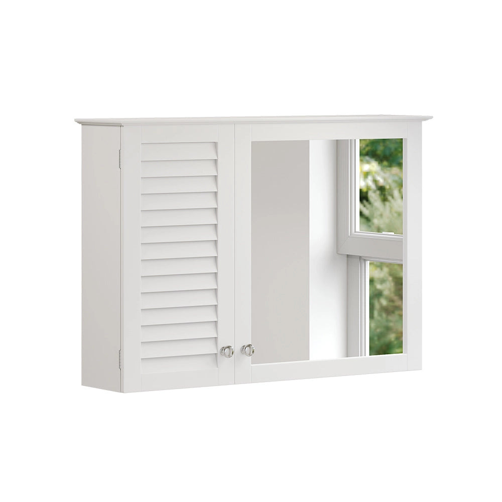 Vicco Specchio contenitore bagno Bianco 68 x 48 cm con 2 porte
