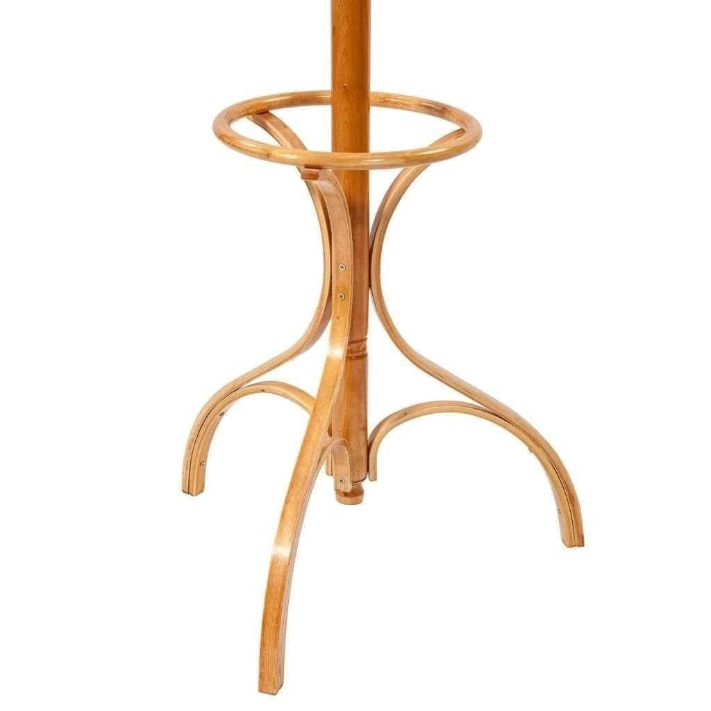 Perchero de pie de madera natural claro 31x44x179hcm