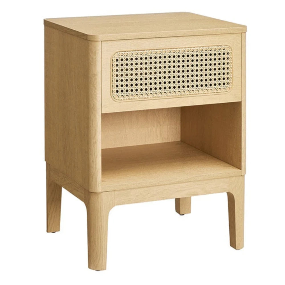 Comodino con cassetti 40 x 45 x 60 cm beige 12_0007653