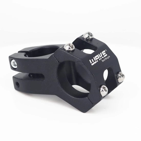 Manubrio regolabile 31,8 mm - Stabilizzatore del manubrio - Lunghezza 45 mm - Lega di alluminio - 0 gradi - Adatto per biciclette da corsa/BMX