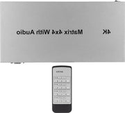 HDMI Switch 4K | Multiplicatore HDMI 4 in 4 Uscite con Estrattore EDID | Comando a Infrarossi | 4K HDR | HDMI 2.0b | HDCP 2.2 | 4K 30Hz | 3D RGB 4-4-4 YUV