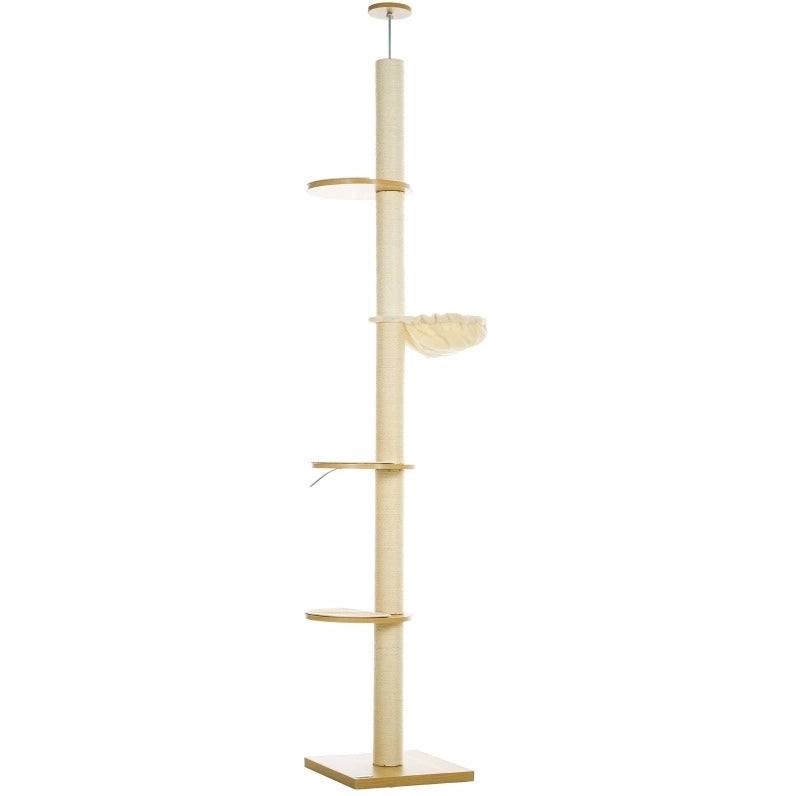Tiragraffi regolabile da soffitto in rovere, 230-250 cm