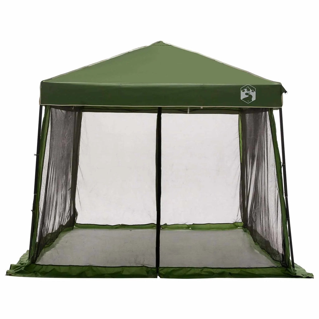 Set di Tende da Campeggio 2 pcs Verde Taffeta e Tessuto