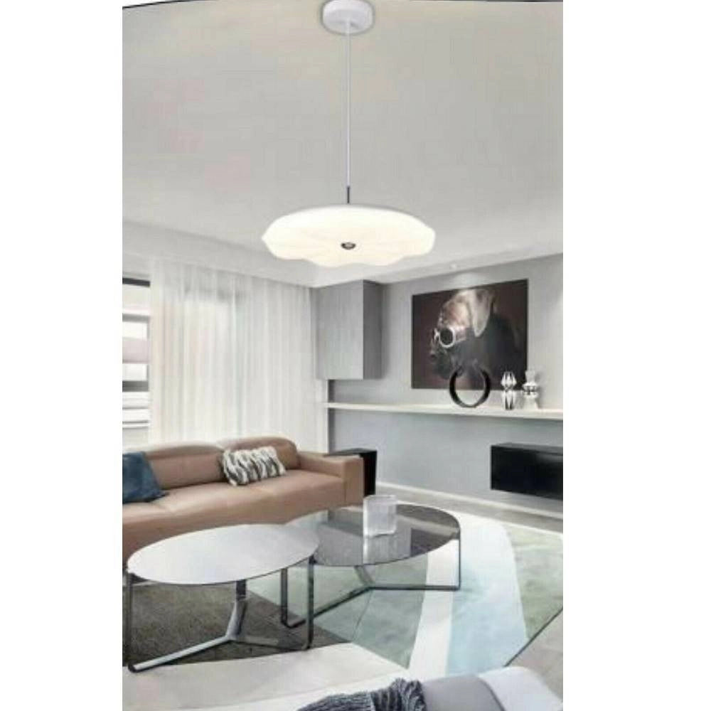 Trade Shop - Lampadario A Led 52w Tripla Accensione Bianca Calda Naturale Lampada Moderna B28 -