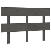 Testiera | Testata per Letto Grigia 138x3x81 cm in Legno Massello di Pino