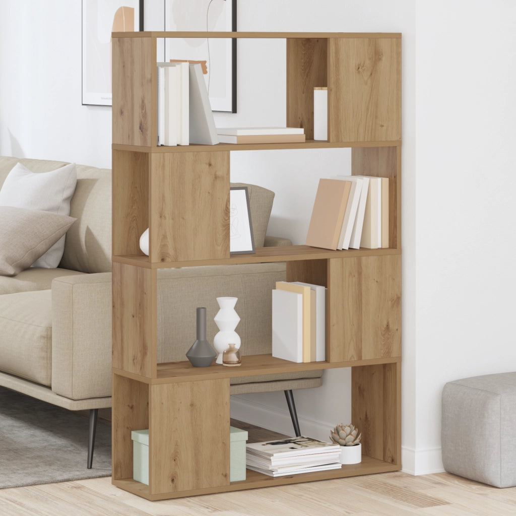 Libreria Rovere artigianale Legno ingegnerizzato 80 x 24 x 124 cm