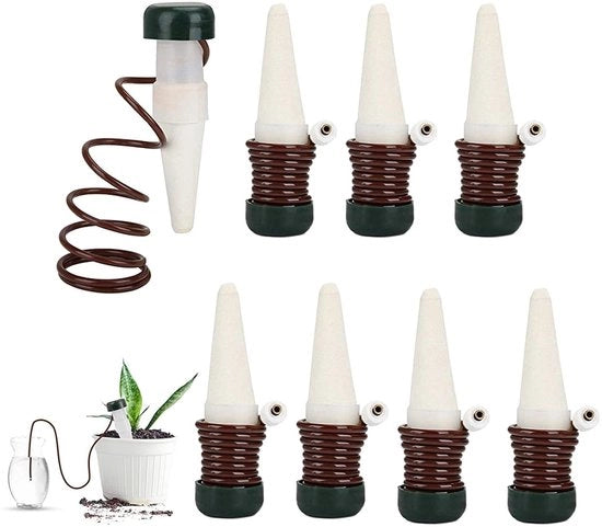 Kit di Irrigazione a Goccia Automatico 8 pz - Dispensatore di Acqua per Vaso - Sistema di Irrigazione Automatico per Piante da Interno - Giardino - Piante - Fiori - Piante da appartamento - Irrigazione