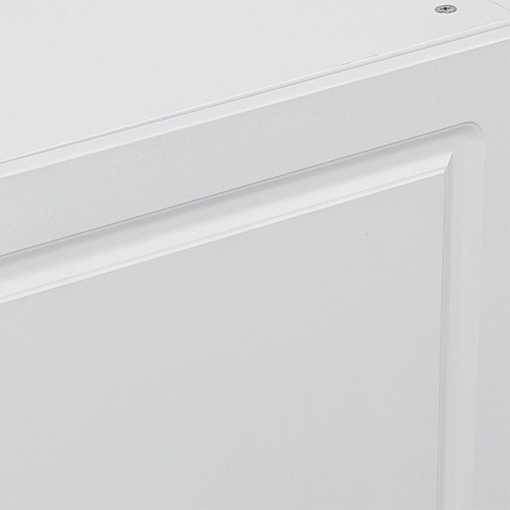 Pensile da Cucina Armadio Sospeso da Parete Doppia Anta Boiserie Colore Bianco