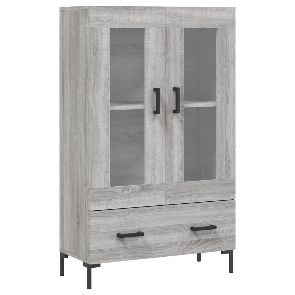 Buffet credenza cassettiera armadio mobile contenitore organizer cucina soggiorno salotto rovere Sonoma alto 69,5 x 31 x 115 cm legno ingegnerizzato grigio 02_0035403