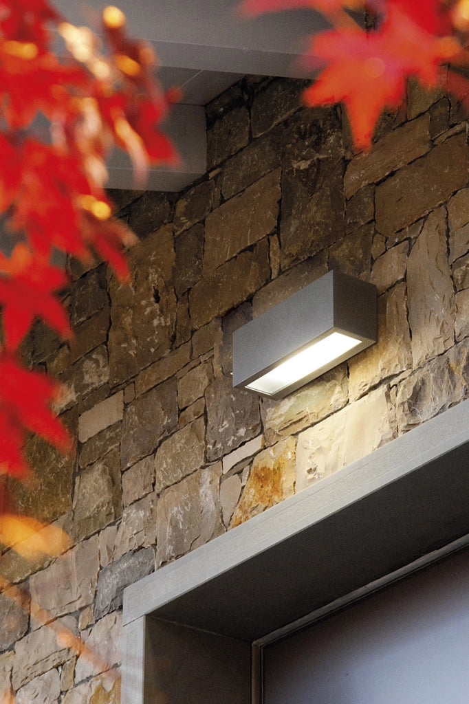 Applique LED RUFY Biemissione 24W 3000K 100°-100° IP65 Bianco - Illuminazione Esterna Architetturale in Alluminio Pressofuso - Rossini Group