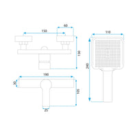 Rubinetto Doccia Rea Argus Gold