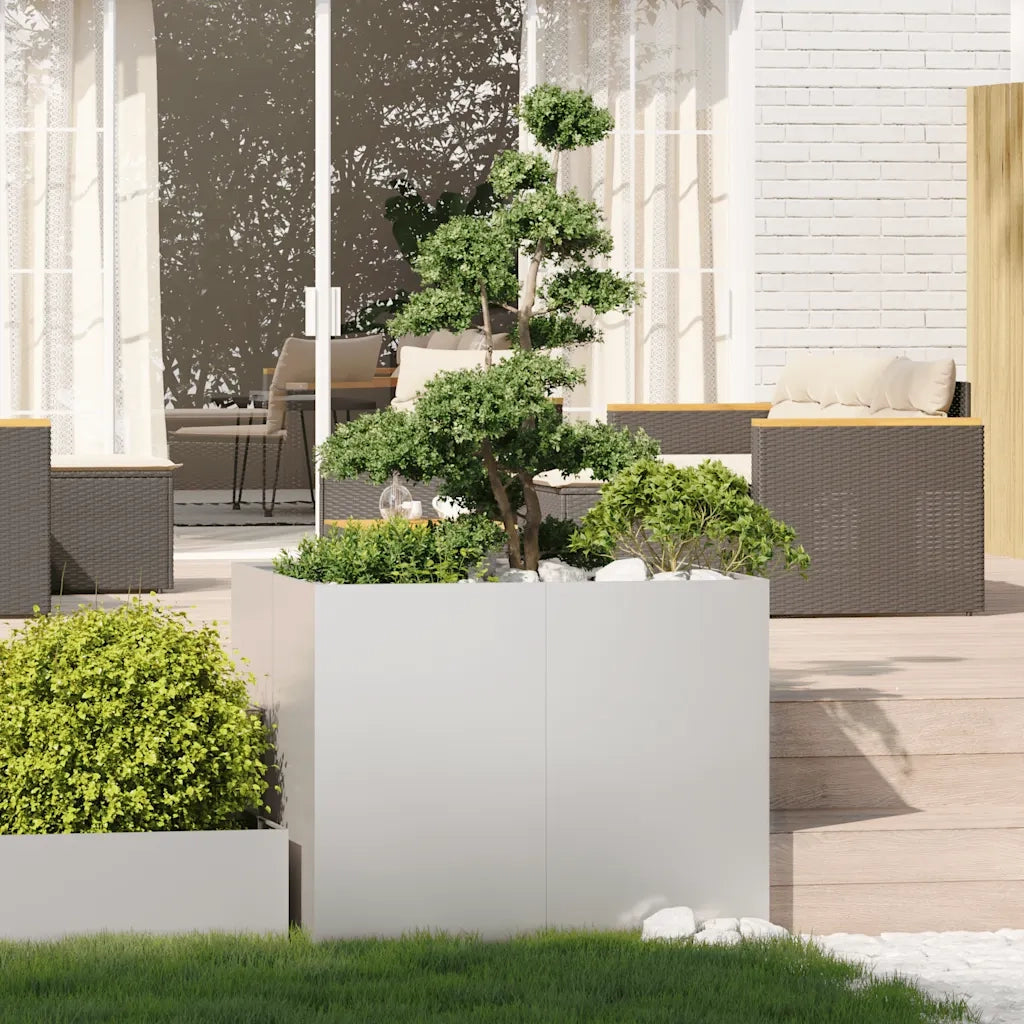 Fioriera 100x100x80 cm in Acciaio Inox 860826