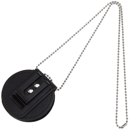 ID-kaarthouder di sicurezza shockbestendig con clip di cintura - 470 mm lungo - nero - badge houder