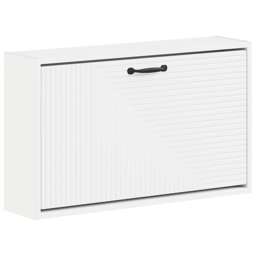 Mobiletto per Scarpe da Muro HAARLEM 71 x 17 x 43 cm Bianco 896845
