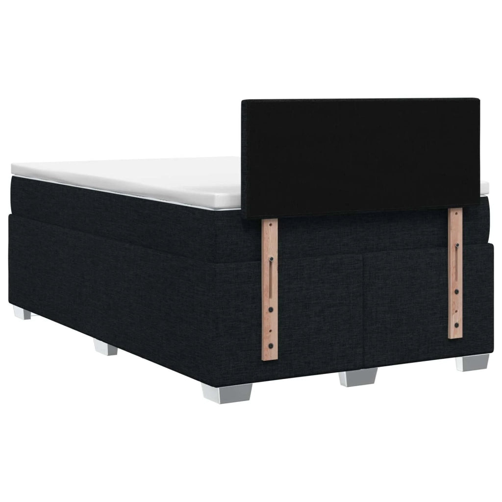 Letto box spring con materasso Nero 120 x 200 cm Tessuto 3450462