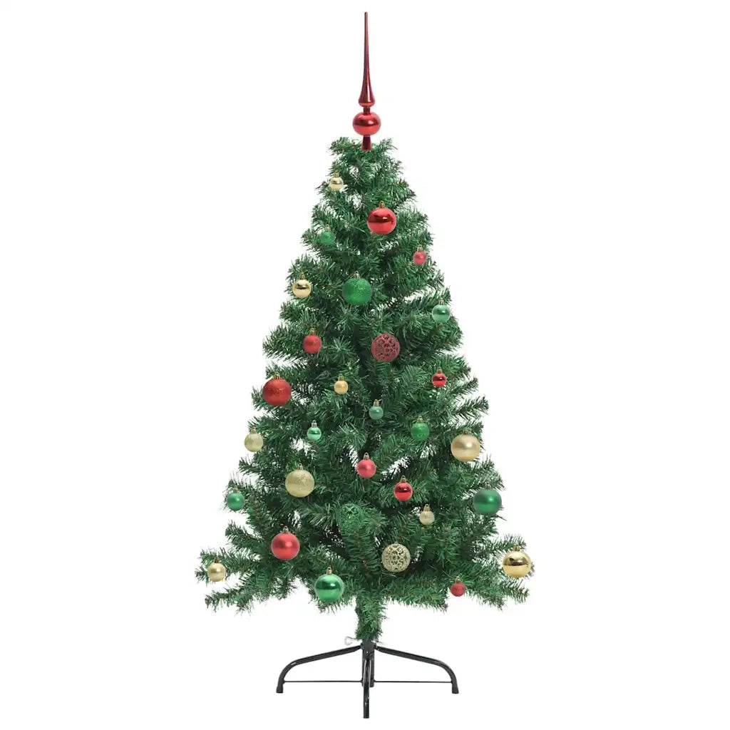 Albero di Natale Artificiale-Albero Natalizio con luci integrate Verde 150 cm 362357