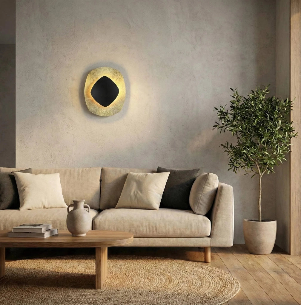 Lampada Da Parete App1270 Black Gold