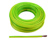 CAVO ELETTRICO UNIPOLARE ANTIFIAMMA GIALLO/VERDE- - 1x mmq.4 colore giallo/verde - 100 mt