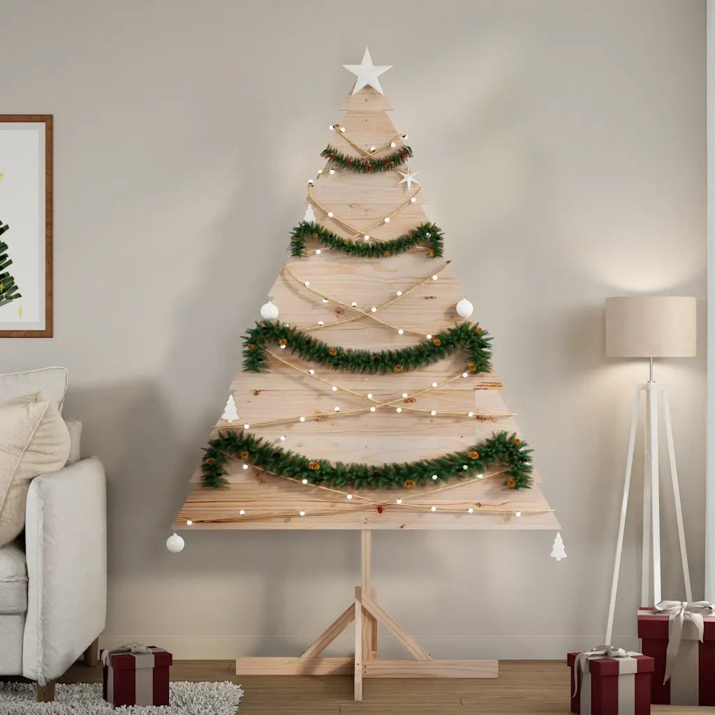 Albero di Natale Decorativo in Legno 180 cm in Legno Massello 4019702