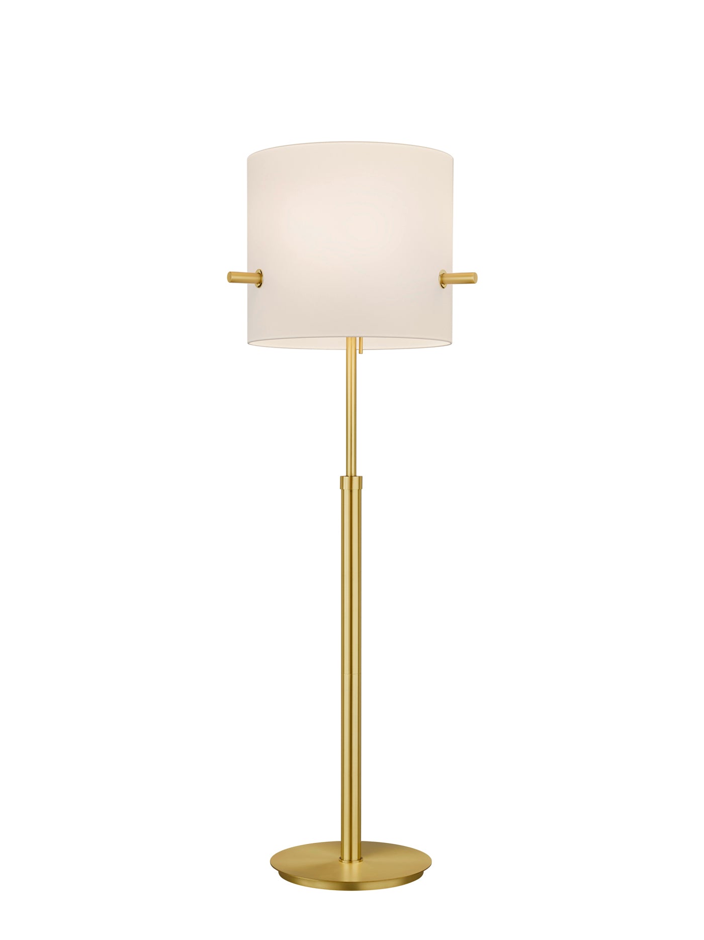 Piantana da Interno  E27 in Metallo Ottone Satinato