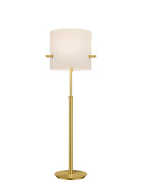 Piantana da Interno  E27 in Metallo Ottone Satinato