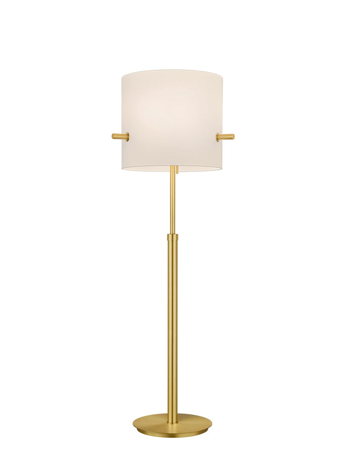 Piantana da Interno  E27 in Metallo Ottone Satinato