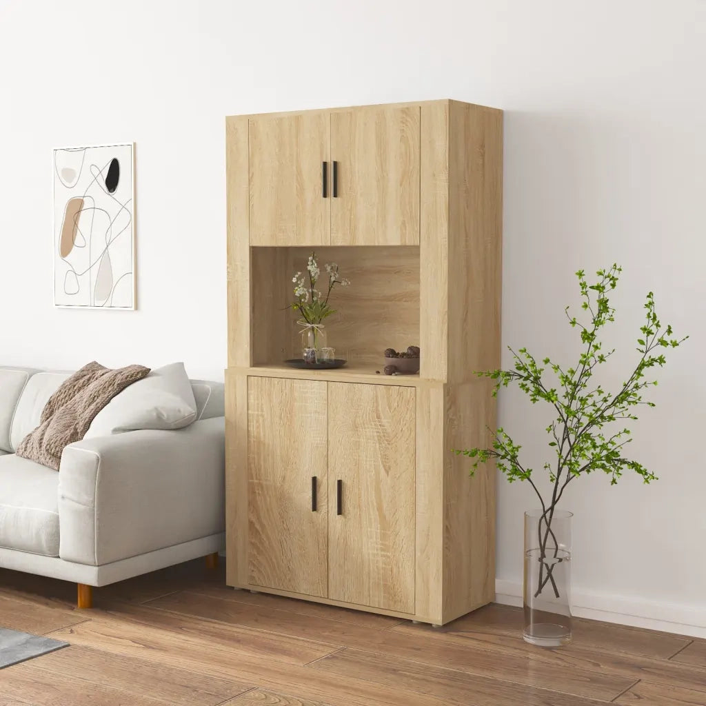 Credenza | Madia | Buffet da pranzo | Armadio da pranzo Rovere Sonoma in Legno Multistrato