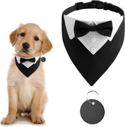 Costume da cerimonia per cani e gatti con cravatta a farfalla e collare adattabile per piccoli animali domestici S-shape