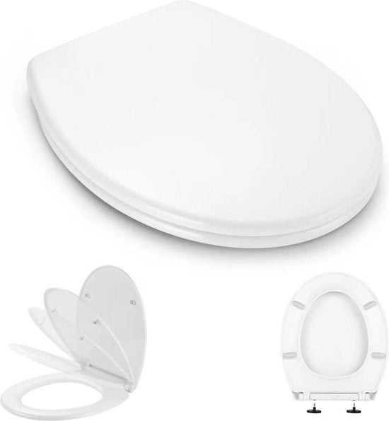 Toiletbrille con meccanismo Softclose e funzione di serraggio rapido - Realizzato con materiale PP antimicrobico e acciaio inox