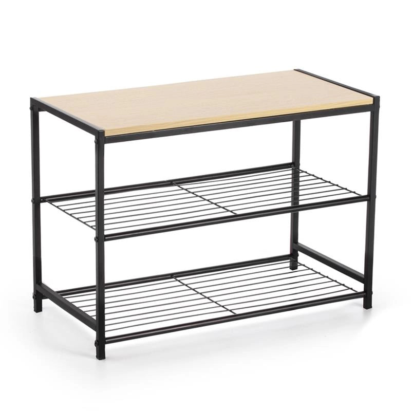 MAURY'S WOOD SCAFFALE CON 3 RIPIANI 60 X 30 X H43 CM