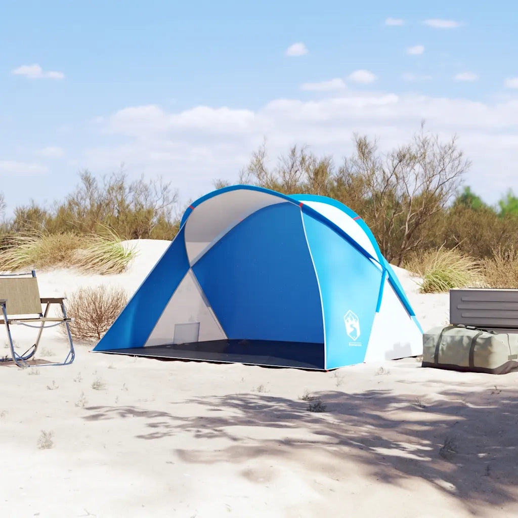 Tenda da Spiaggia 2 Persone-Tenda da campeggio Pop-Up Azzurra Impermeabile