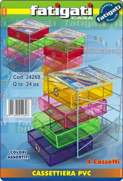 Cassettiera ferro pvc 4 cassetti fatigati_