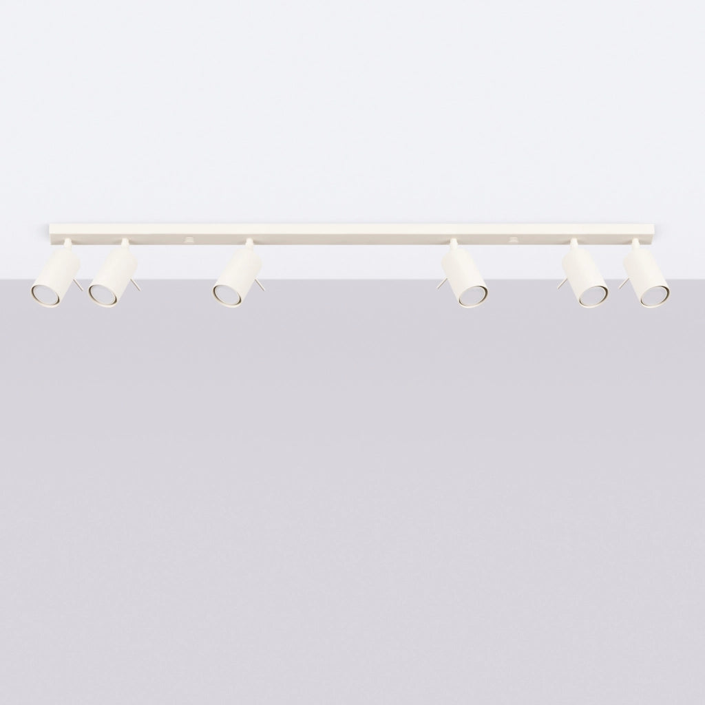 Plafoniera TORQUE Pure Lume beige 117cm 6xGU10 orientabili