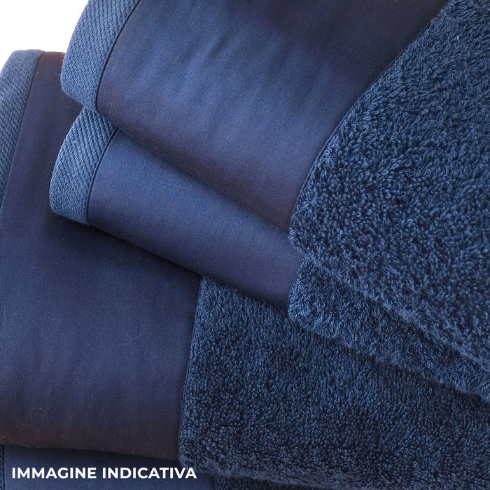 Set Spugna Asciugamani Viso + Ospite con Balza in Raso Garrini Hope Bronzo