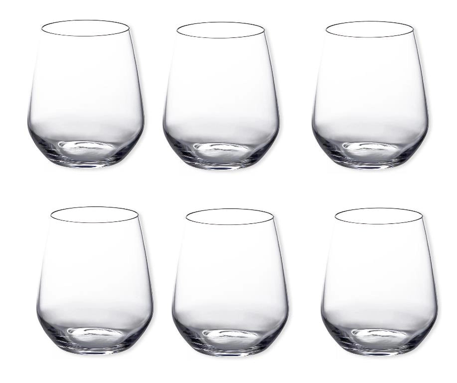 Set 6 Bicchieri da Tavola Acqua in Vetro Universum 43 cl RCR Cristalleria