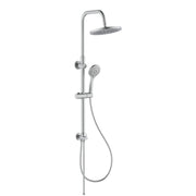 Colonna doccia in acciaio inox satinata completa