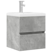 Mobile Lavabo Grigio Cemento 41x38,5x45 cm in Legno Multistrato 856237