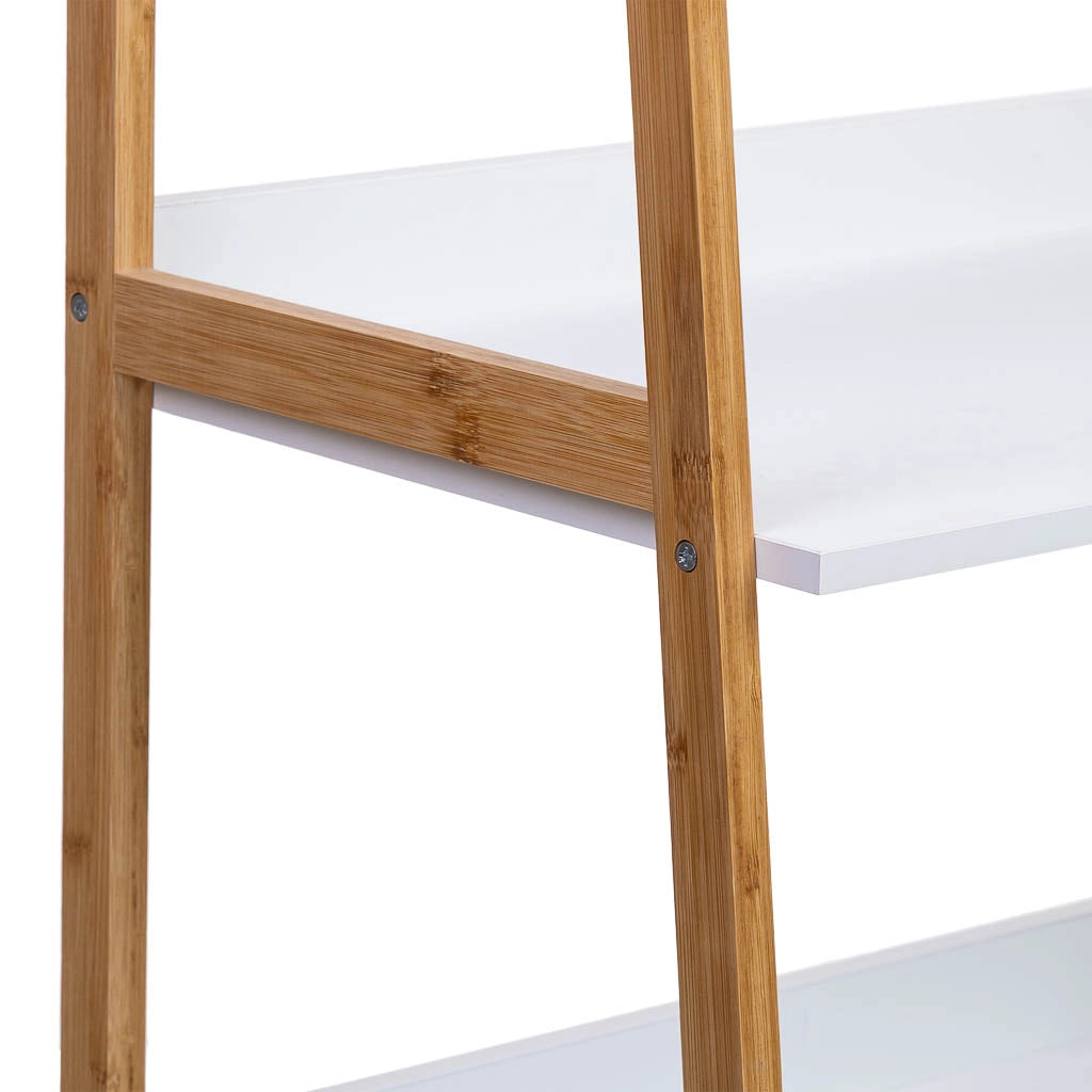 scaffalatura in legno bianco a 3 ripiani 50x36x90h cm