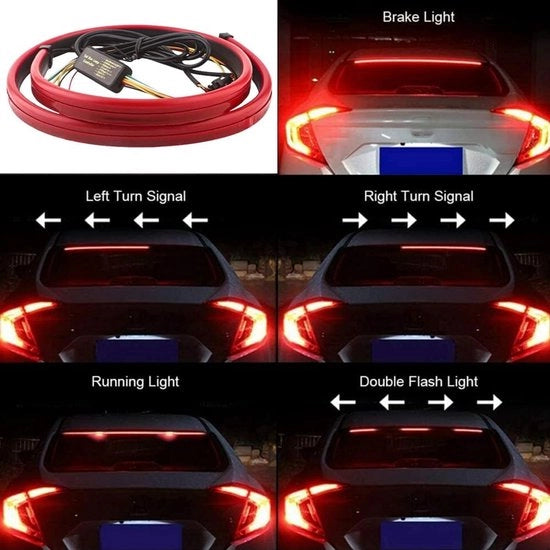 Luce LED a LED Striscia - Terzo Fari Posteriori - Segnalazione di Direzione - Illuminazione Stroboscopica
