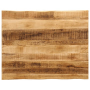 Dessus de table bord vivant 100x80x2,5 cm bois de manguier brut