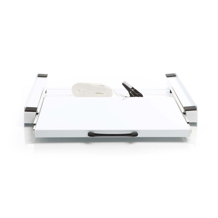 Kit sovrapposizione lavatrice asciugatrice max 150 kg con ripiano estraibile