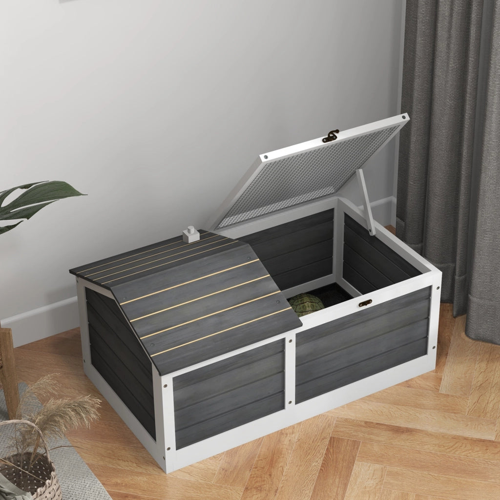 Gabbia per piccoli animali ¨C zephmum ¨C 86x54x43 cm legno pino