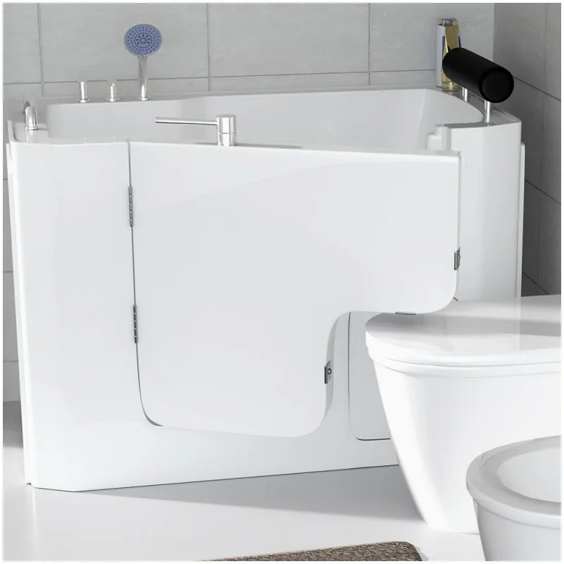 Vasca da bagno per anziani 130x90 porta con apertura esterna a sinistra