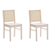 Set 2 sedie paglia di vienna in legno rosa seduta legno - Mobili 2G
