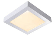 Plafoniera LED Lucide Brice bianca 22W 3000K 22x22cm