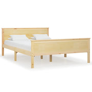 Letto matrimoniale | Letto per adulti | Giroletto in Legno Massello di Pino 140x200 cm