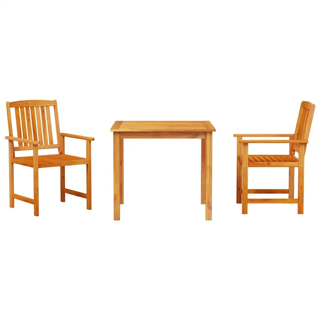 Set da Pranzo per Giardino 3 pcs Marrone