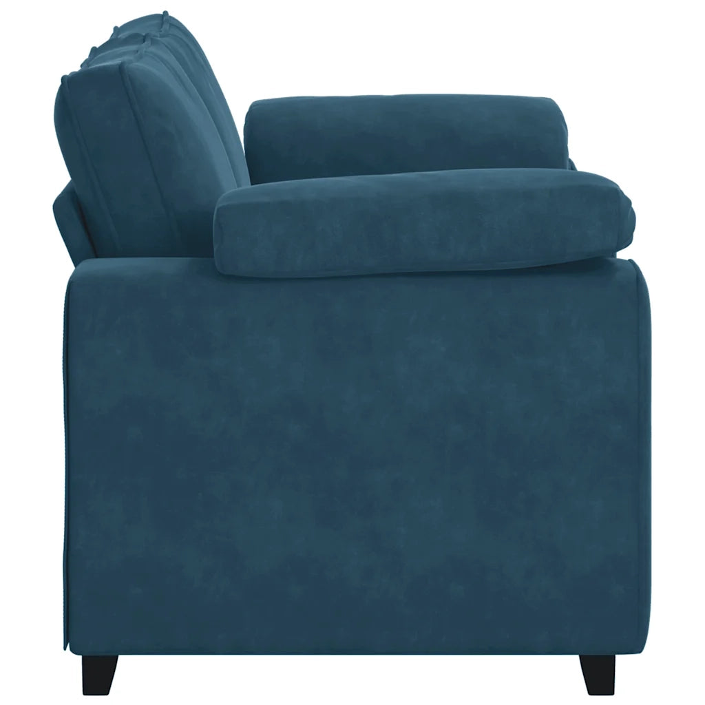 Divano Divanetto Blu 120 cm in Velluto