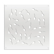 MAYBE LIFE - Pannello in PVC traforato - Parasole Misura: 98x98 cm, Colore: bianco